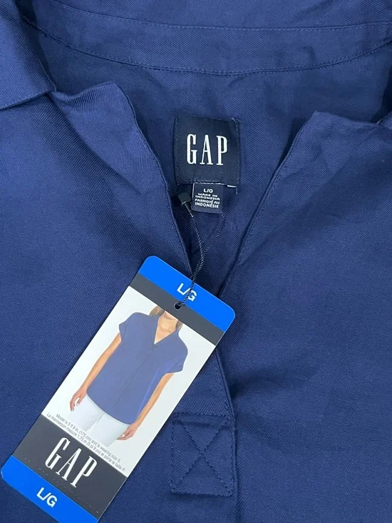 NWT GAP Versatile Top with Dolman Sleeves Blue Size Large - Picture 6 of 9